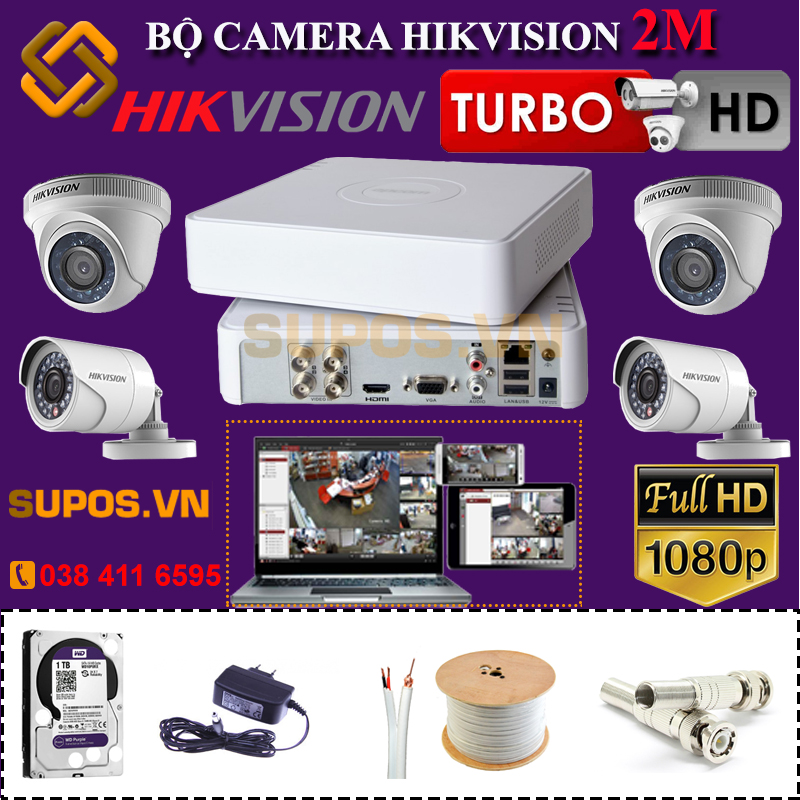 Bộ camera Hikvision 2M